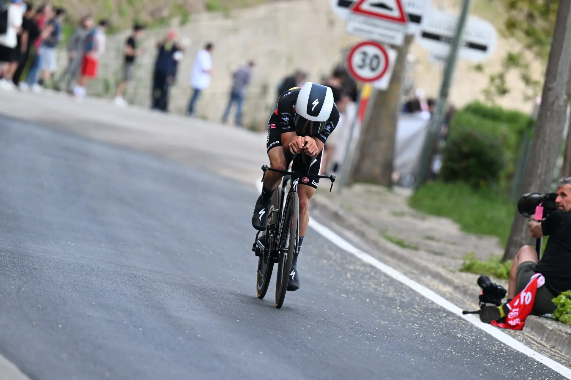 Start times of key stage 9 time trial at the Giro d'Italia 2023