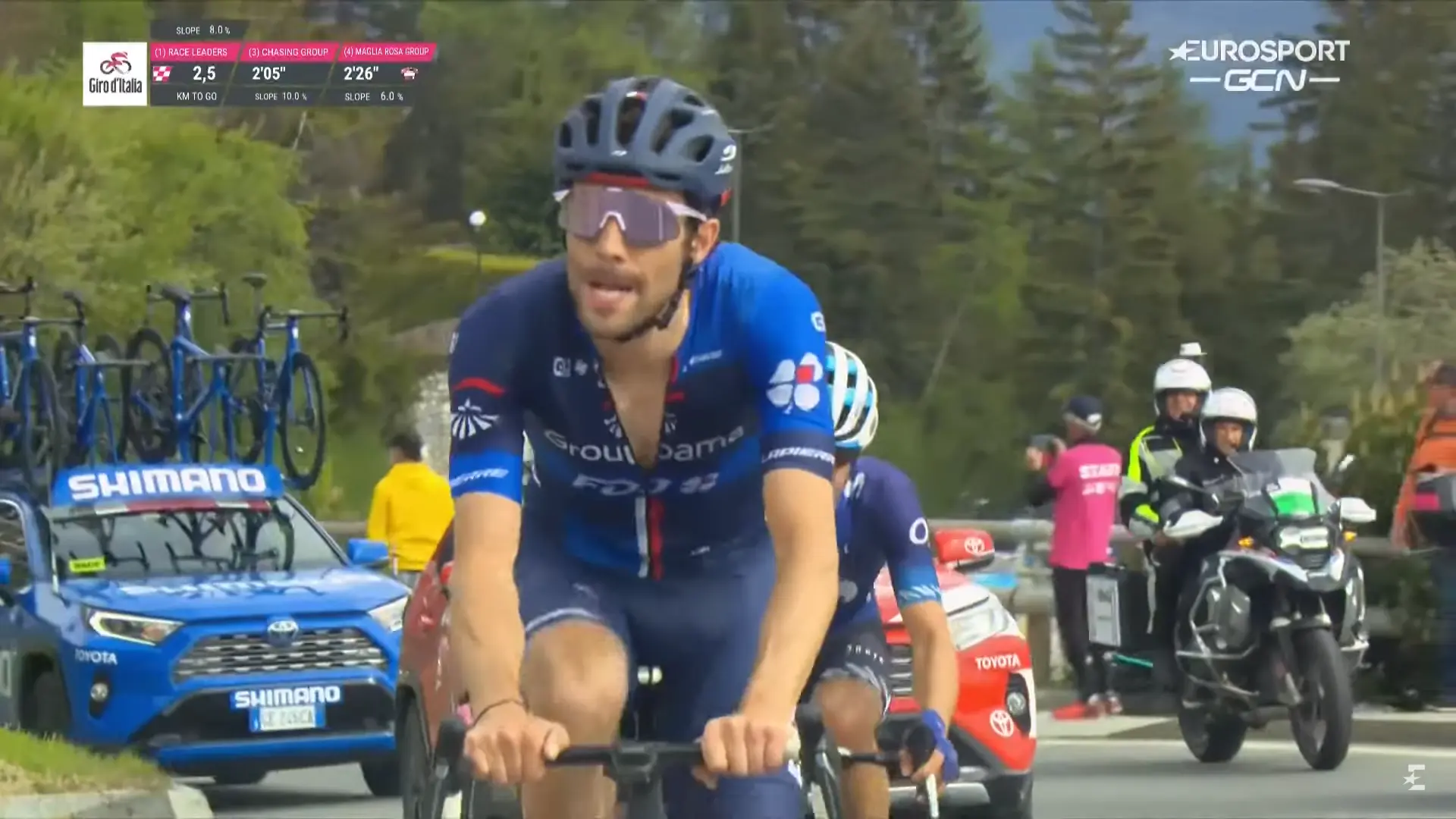 Thibaut Pinot finishes 2nd in stage 13 of Giro d'Italia: “I especially didn't want Cepeda to win, I wanted Rubio to win"