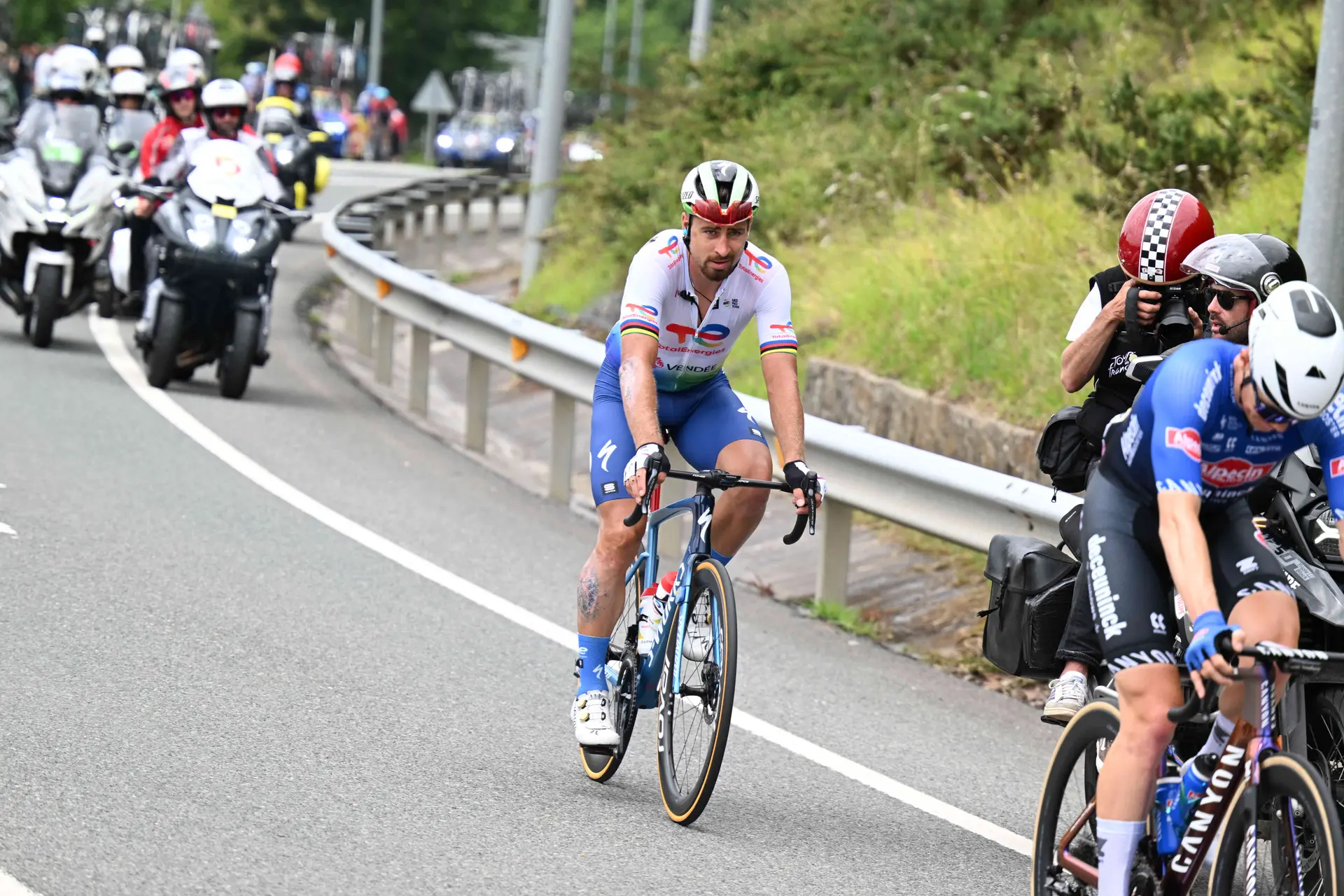 Peter Sagan abandons, bringing a sad end to his extraordinary World Championship career