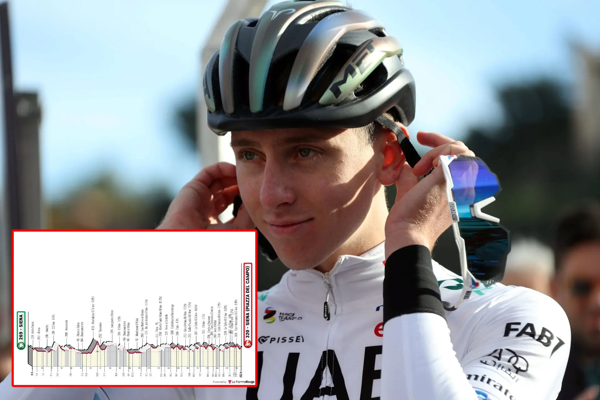 ANTEVISÃO | Strade Bianche 2024 - A dupla da Emirates, Pogacar e Wellens, enfrenta a concorrência de Pidcock, Mohoric e Healy