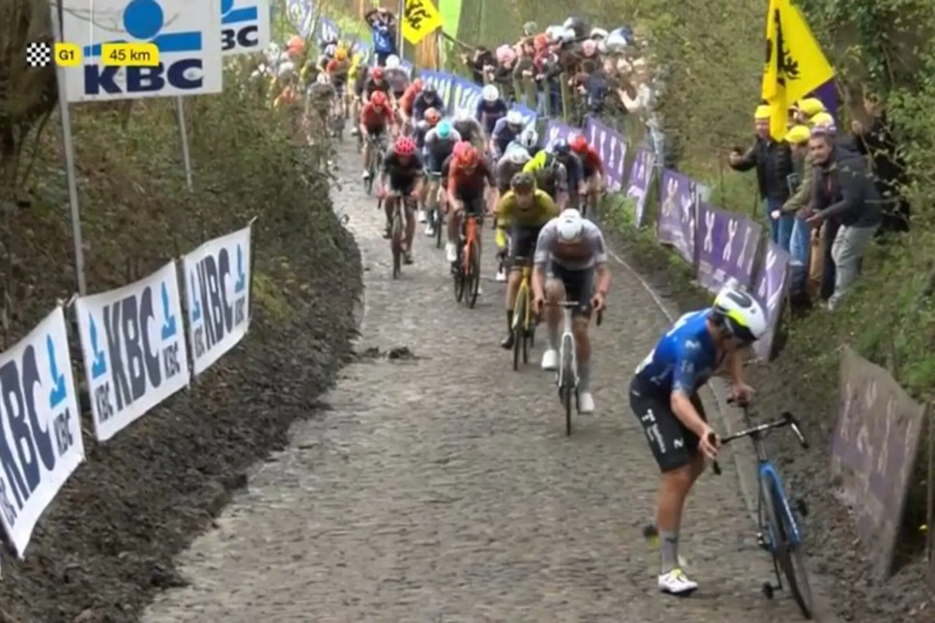 Iván García Cortina explains his 'helplessness' in dramatic moment of 2024 Tour of Flanders: "Everyone is dead and you are even more dead"