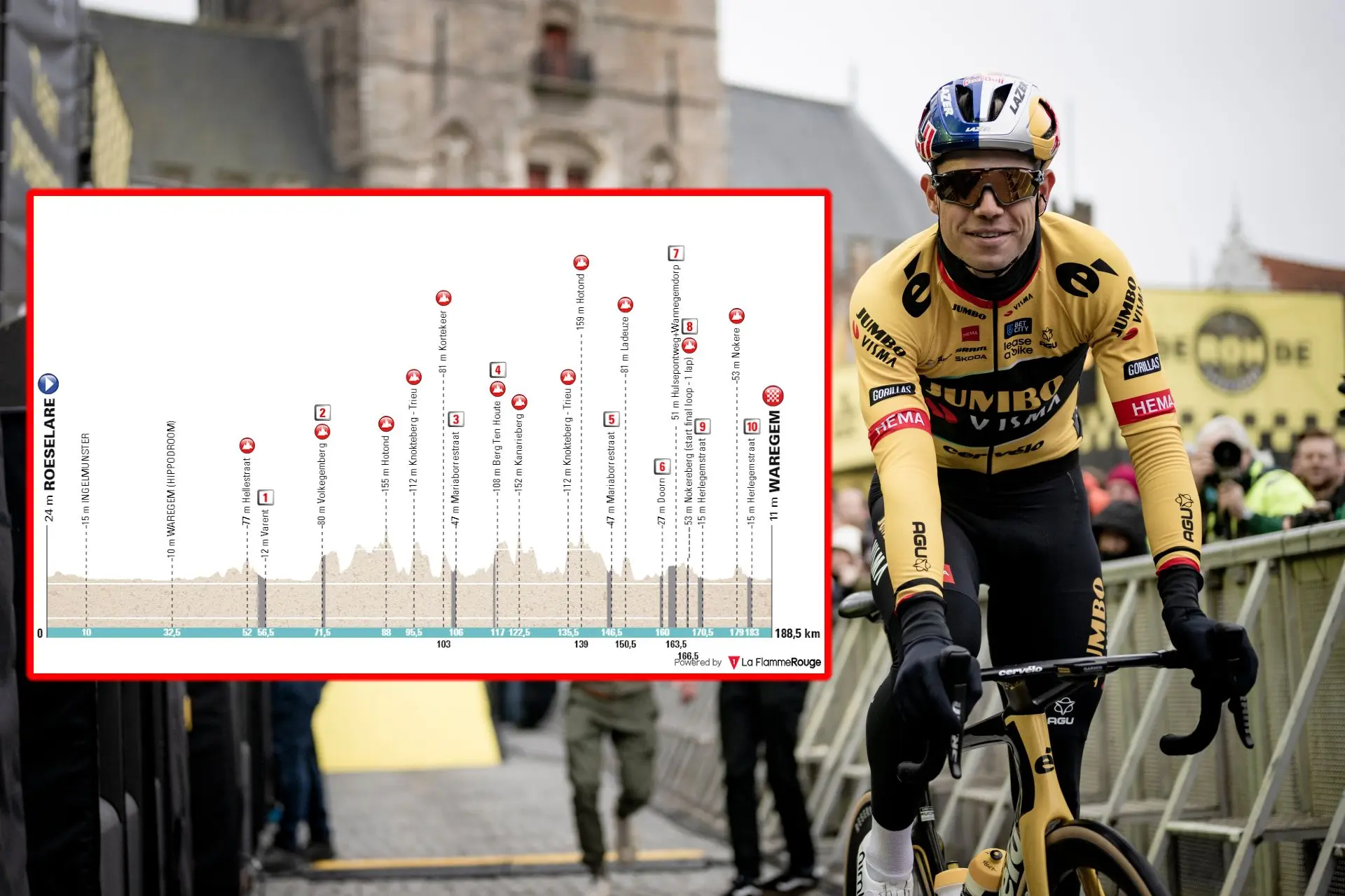 ANTEVISÃO | Dwars door Vlaanderen 2024 - Na ausência de van der Poel, Wout van Aert e Mads Pedersen lutam pela vitória na última clássica antes da Volta a Flandres