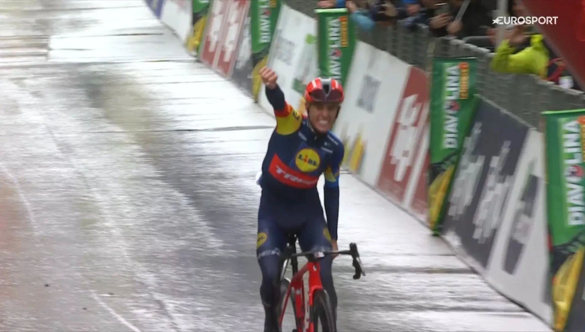 "One tactic today: don't catch a cold haha" - Juan Pedro Lopez victorious on coldest race day of the season at the Tour of the Alps