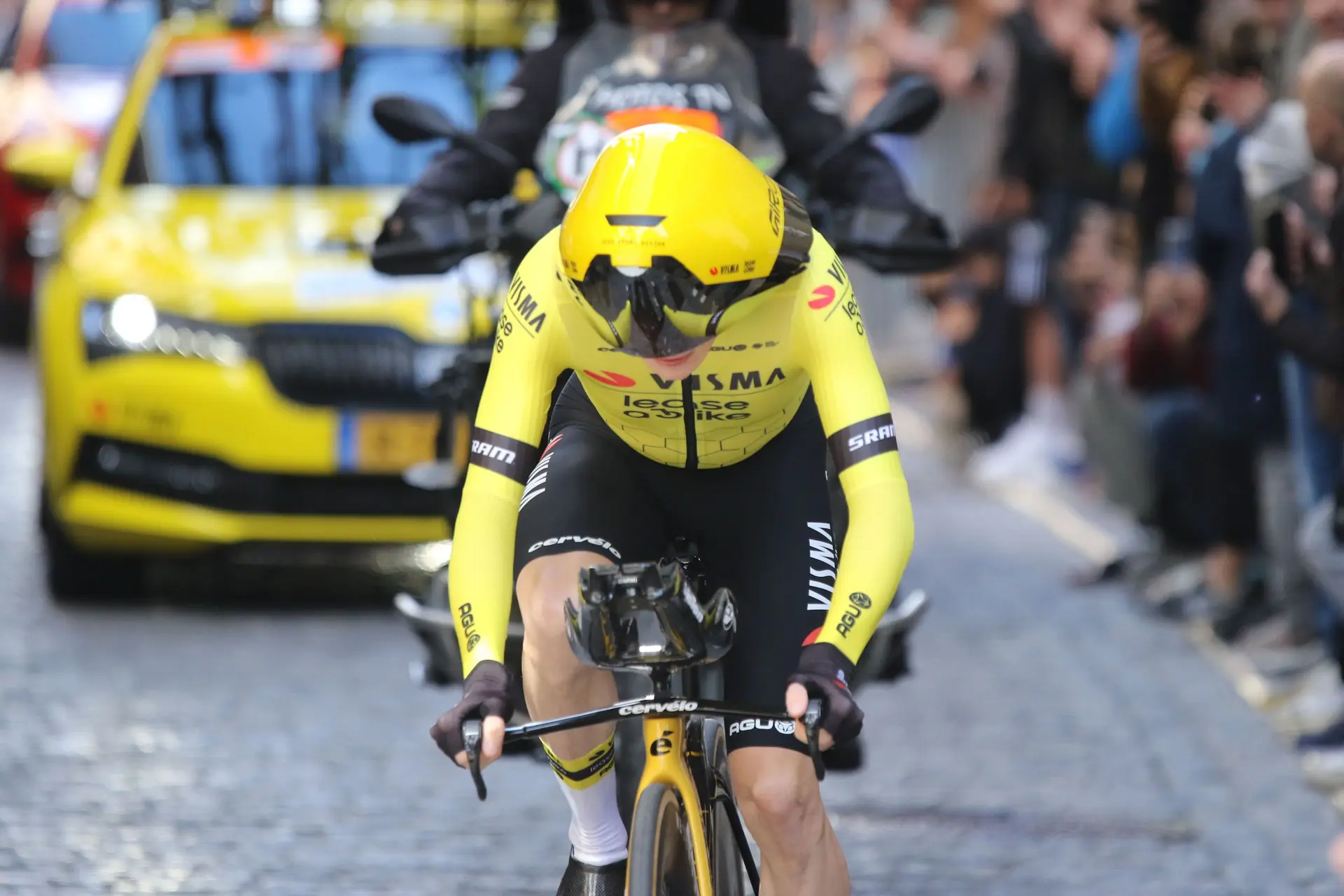 Jonas Vingegaard, after losing 15 seconds to Roglic in the opening time trial of the Itzulia: "I have to be happy with how it went and with my sensations"