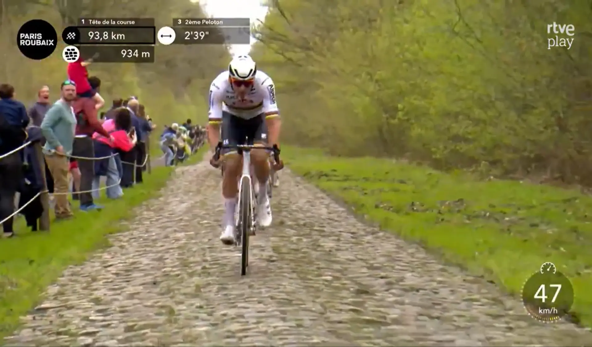 VÍDEO: Mathieu van der Poel ataca na floresta de Arenberg no Paris-Roubaix