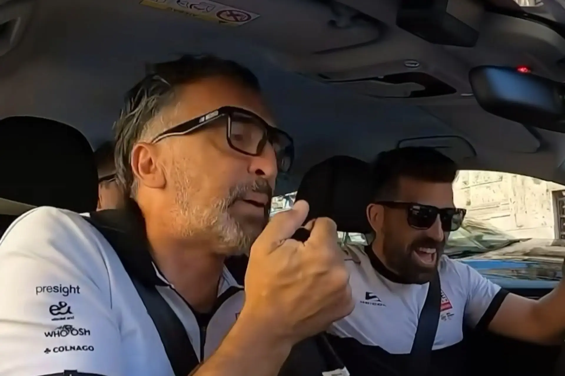 VIDEO: Inside UAE Team Emirates team car as Tadej Pogacar powers to Giro d'Italia time-trial victory