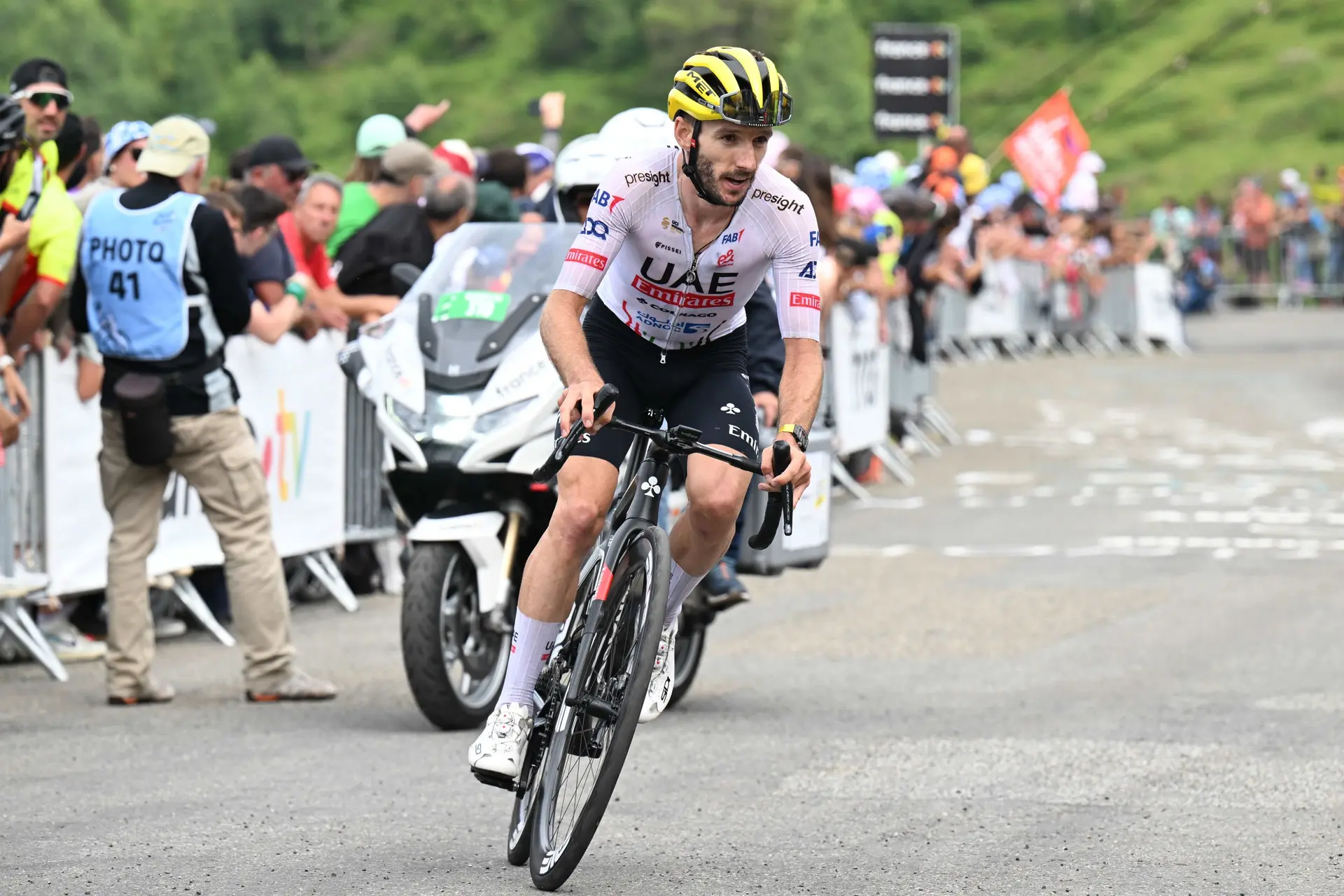 "On the bus we decided to play it a bit more defensive today... obviously Tadej didn't listen" - Adam Yates stunned as Pogacar triumphs again at 2024 Tour de France