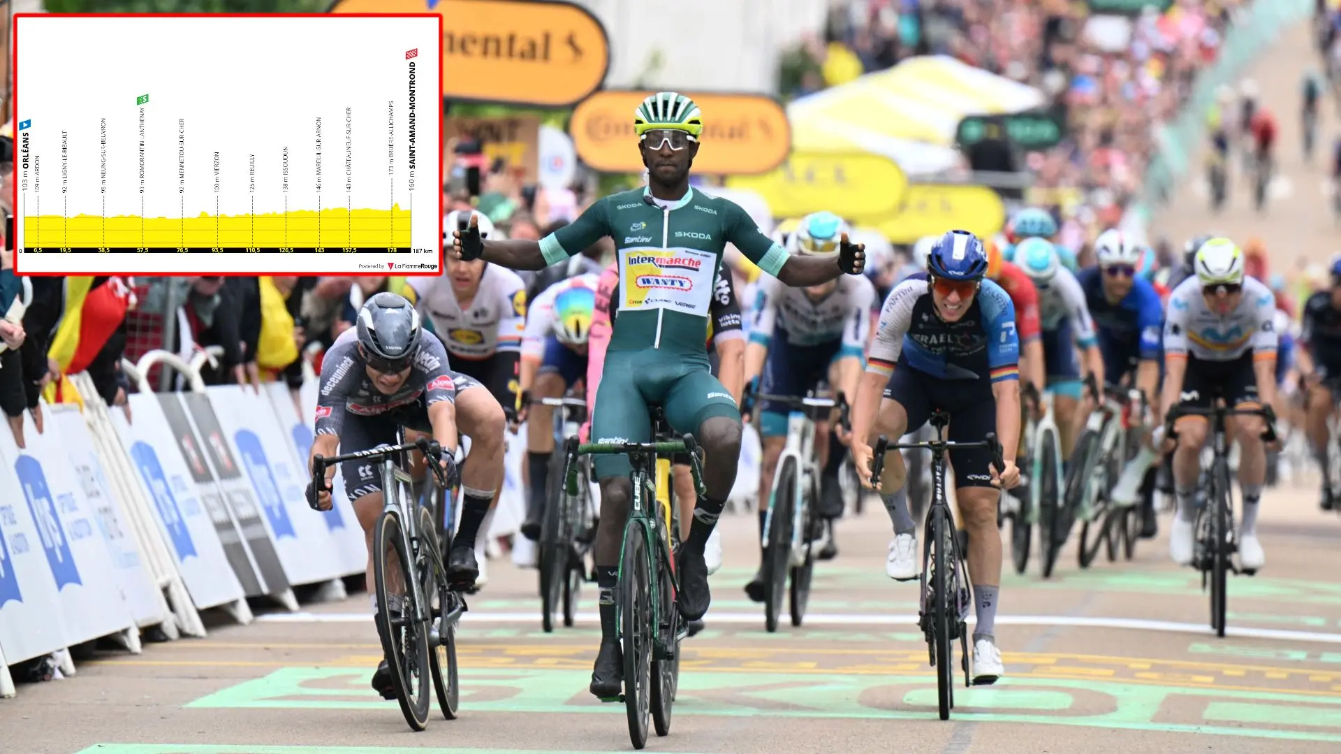 ANTEVISÃO - Volta a França 10ª etapa - Luta de galos para bater Biniam Girmay ao sprint?