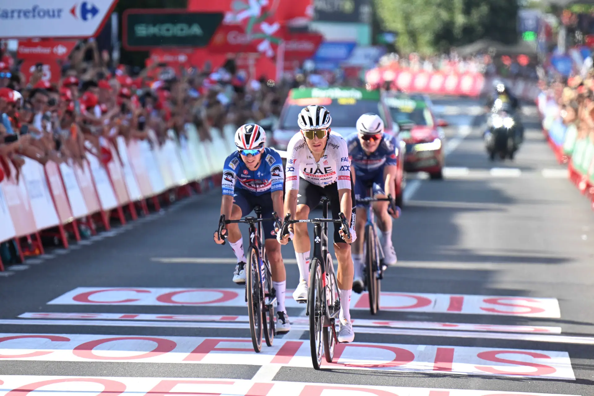 Marc Soler struggles to come in term with a tactical mistake that cost him victory on stage 10: "I'm angry about how Van Aert and Pacher got away from me"