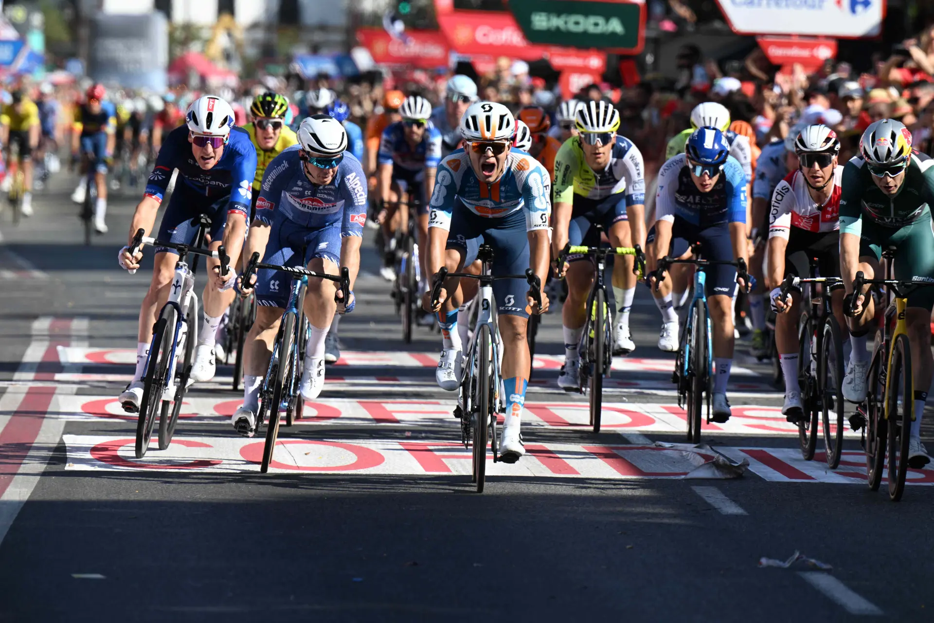 Pavel Bittner stuns Van Aert and Groves to win stage 5 of the 2024 Vuelta a Espana