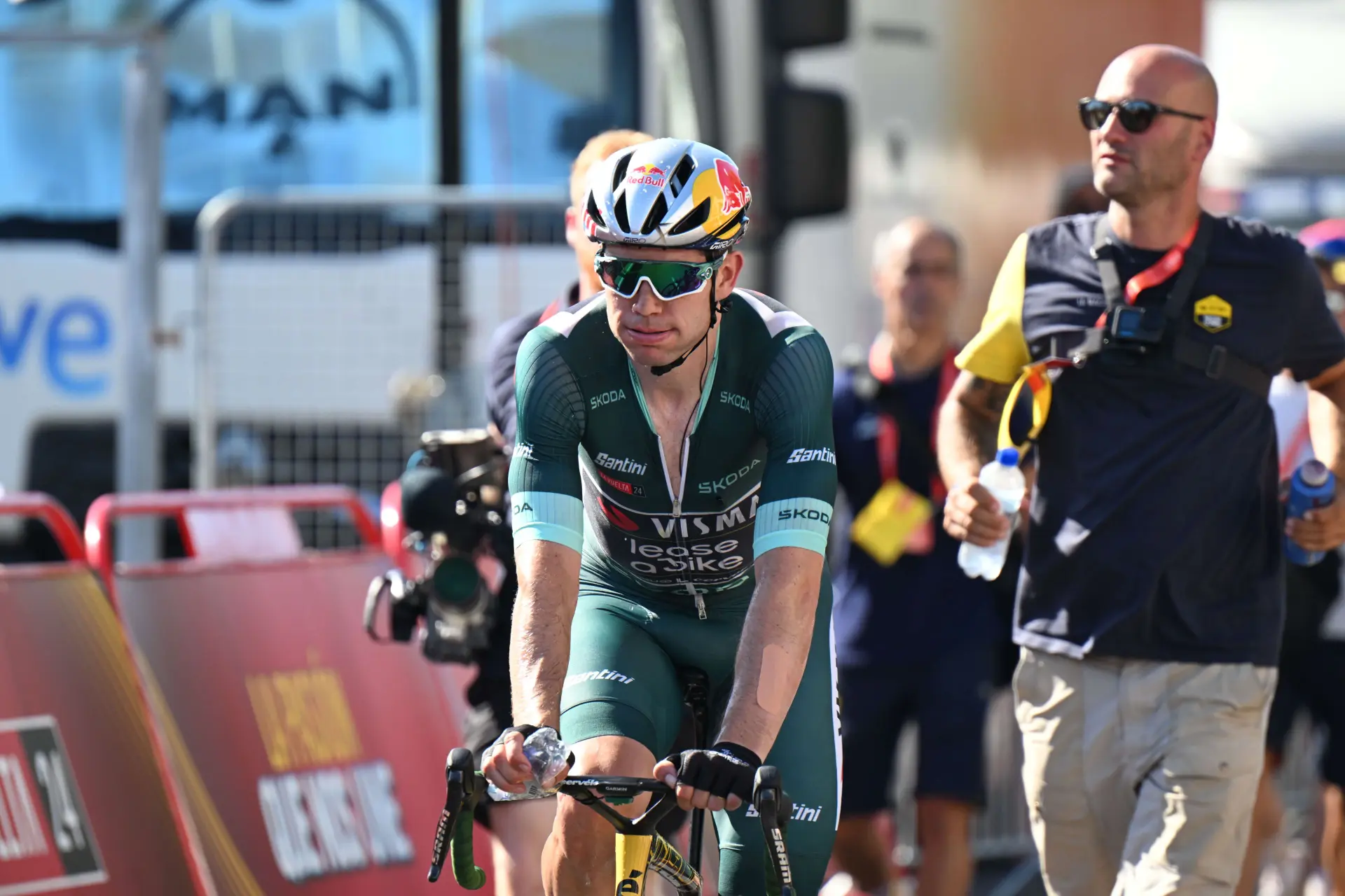 "I had the victory in my own hands and I threw my bike too early" - Wout van Aert frustrated after narrow sprint defeat on stage 5 of 2024 Vuelta a Espana