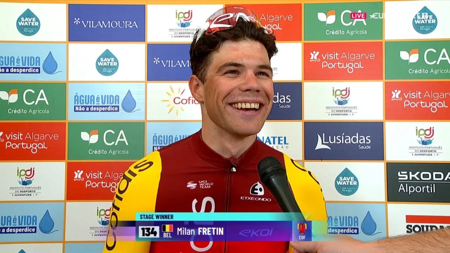Milan Fretin sobrevive à avaliação dos comissários e mantém a vitória de etapa na Volta ao Algarve: "Faz parte do sprint"