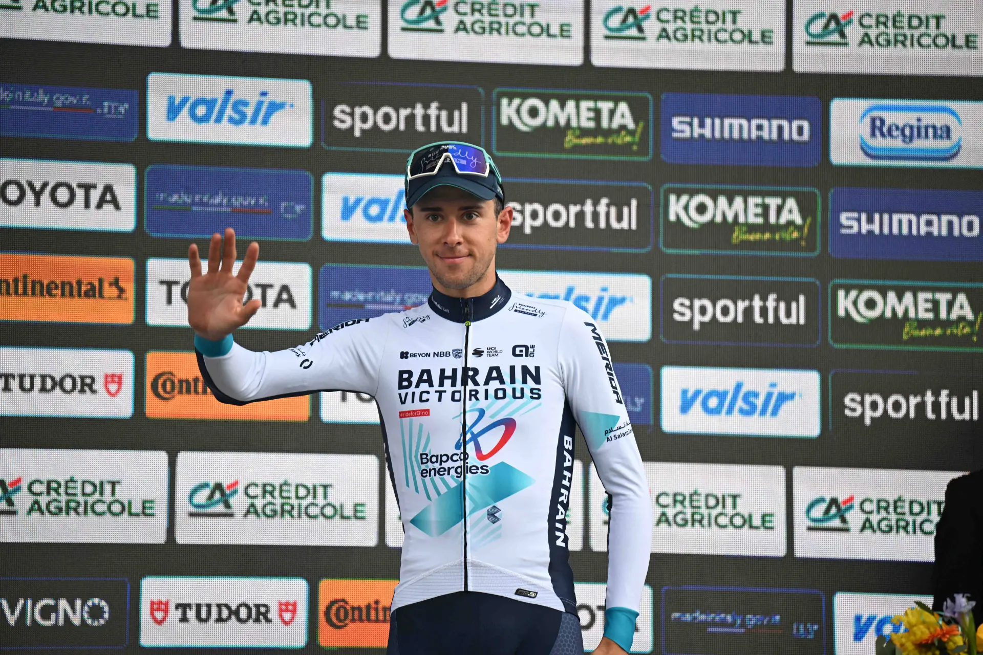 Tirreno-Adriatico podium "a great sign ahead of the Giro" for impressive Antonio Tiberi