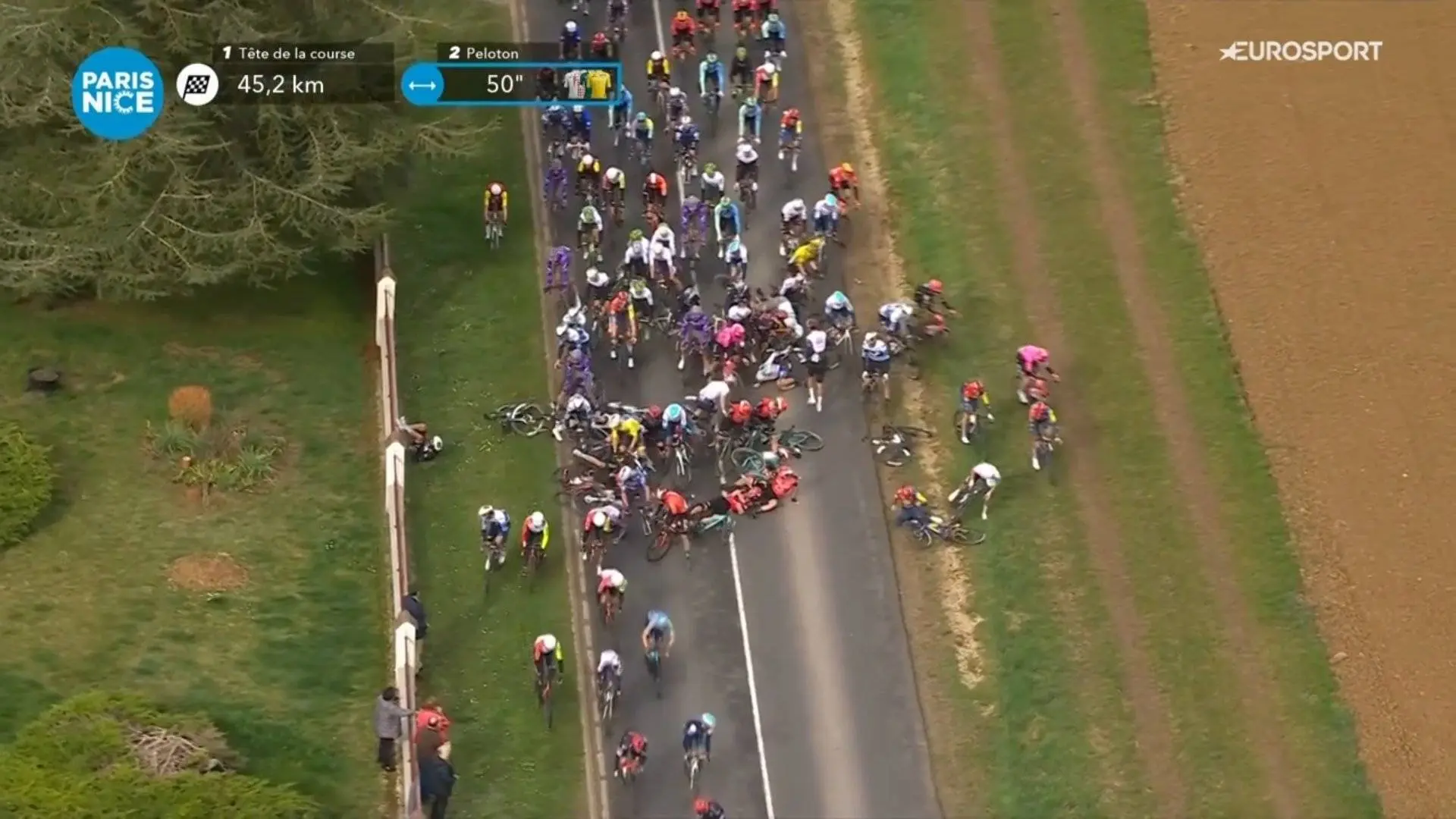 Relatório médico e desistências - Paris-Nice 4ª Etapa: Buitrago é vitima de queda e abandona a corrida