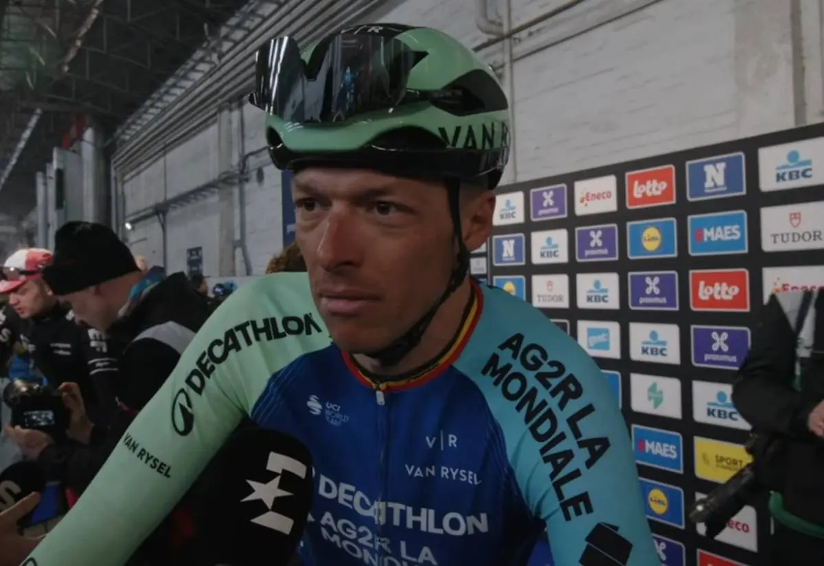"This is road cycling, right? Not giant slalom" - Oliver Naesen expresses concerns over the fate of Saturday's stage with expected heavy snowing