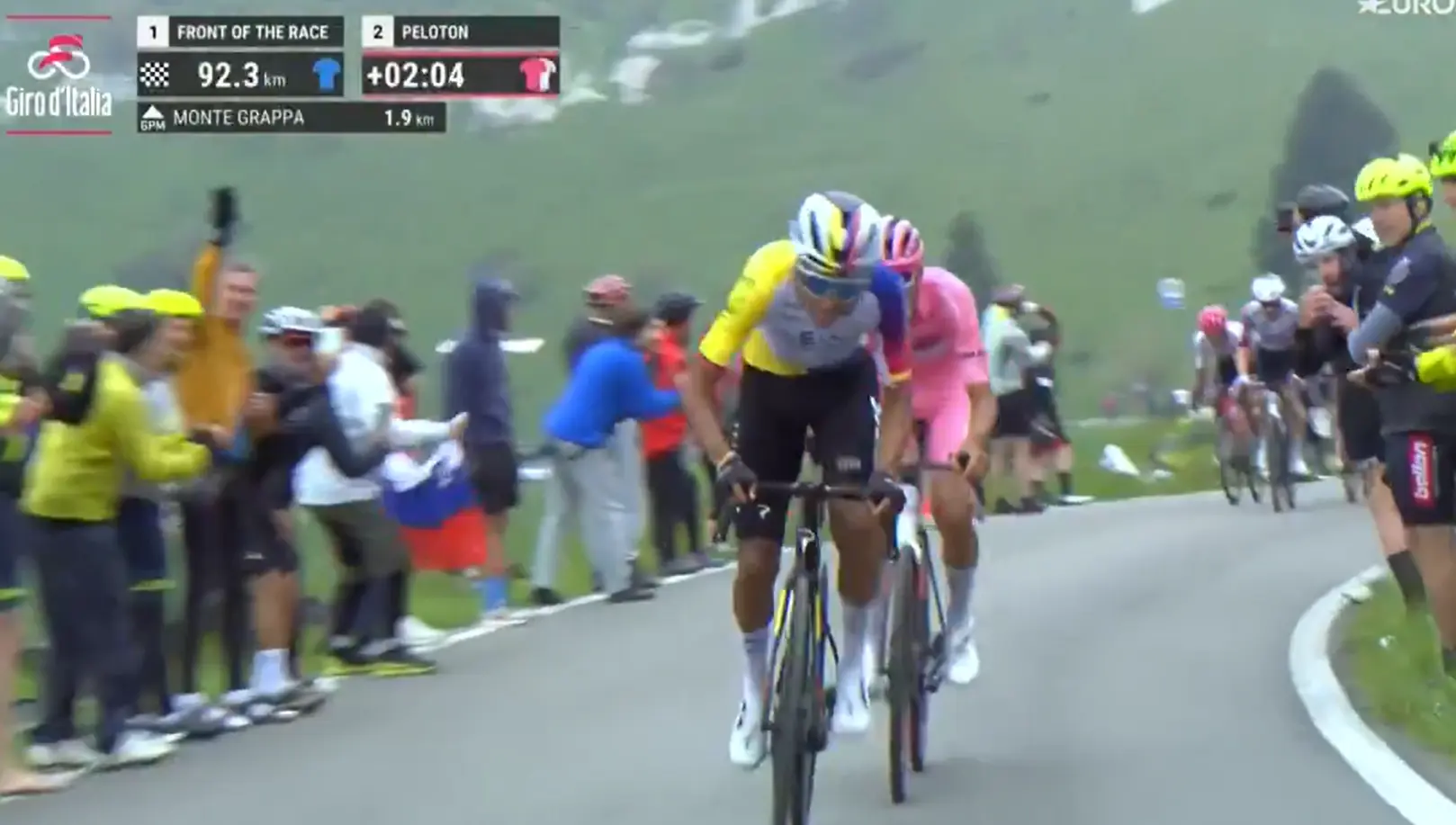 LIVEBLOG Giro D'Italia Stage 15 | Bernal, Del Toro caught; 11 riders in the break with less than 50km to go!