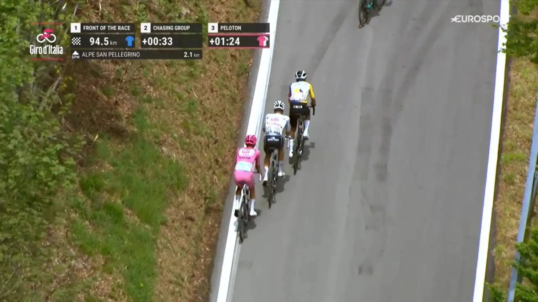 Egan Bernal agitou a corrida no Alpe San Pellegrino: "Foi só para os testar"