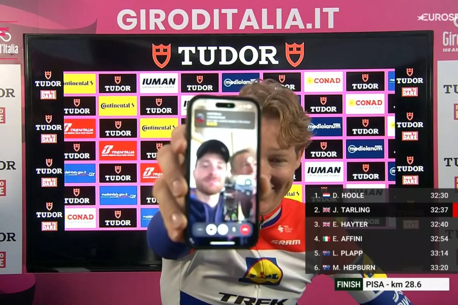 Daan Hoole dá a 4ª vitória à Lidl, Roglic ganha tempo à UAE e Del Toro mantem a Rosa