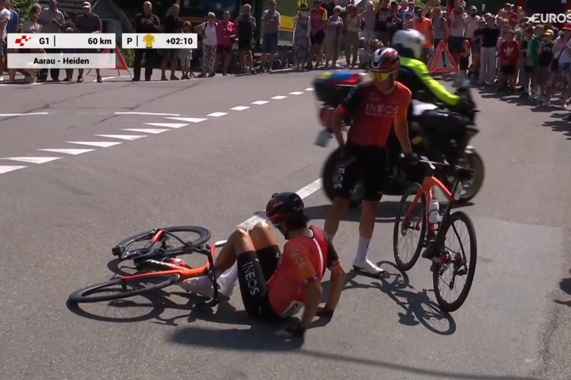 Medical Reports & Withdrawals Tour de Suisse 2025 | Update stage 3 - Geraint Thomas caught up in crash; James Knox among 3 abandons