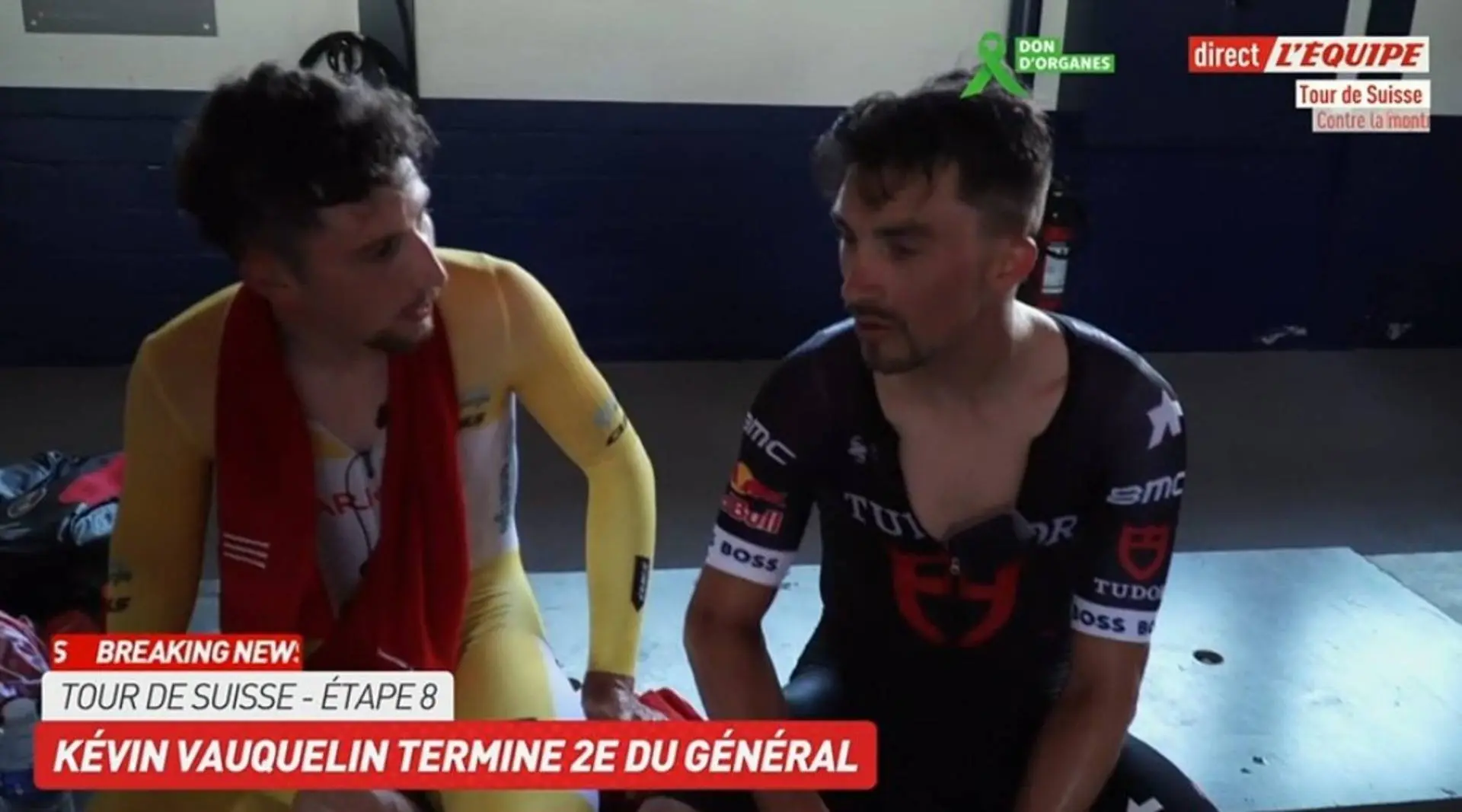 "You were my idol" - Kevin Vauquelin & Julian Alaphilippe share heart-warming moment after 2025 Tour de Suisse