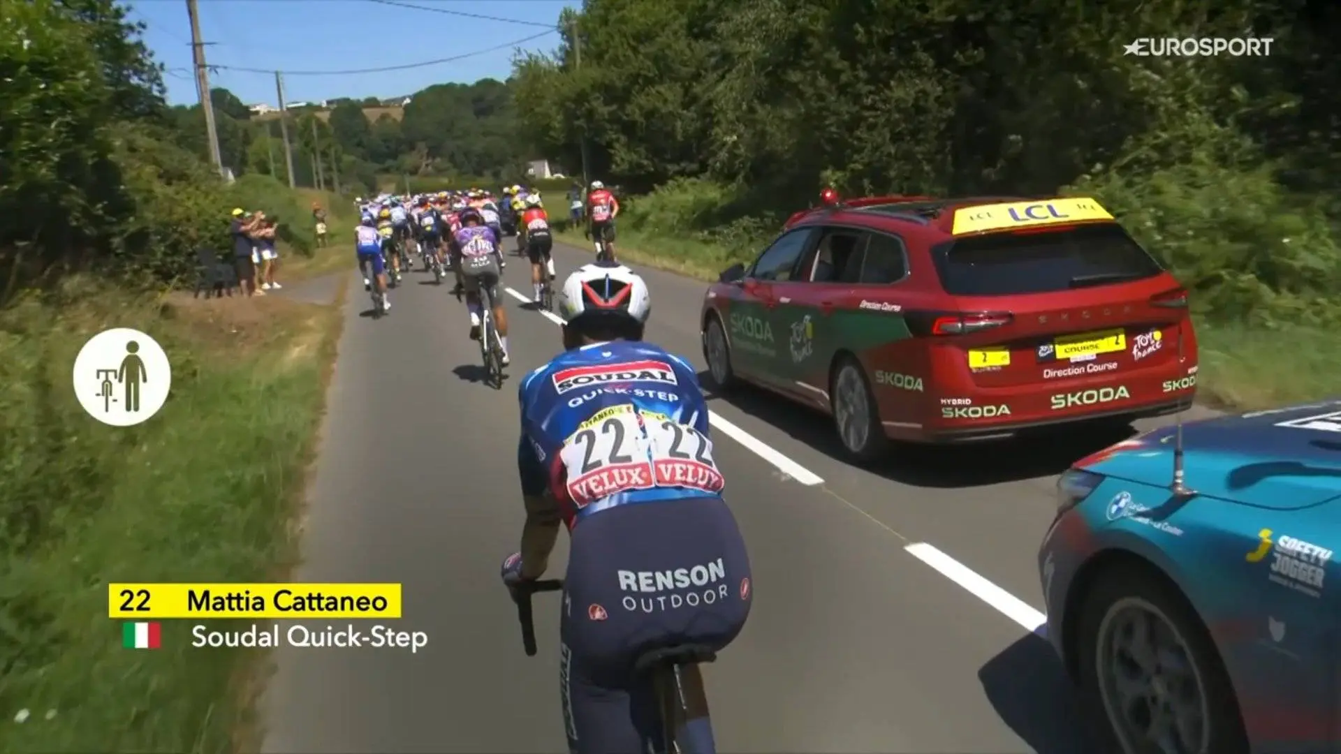 Gregário de Remco Evenepoel abandona a Volta a França 2025, durante a 7ª etapa