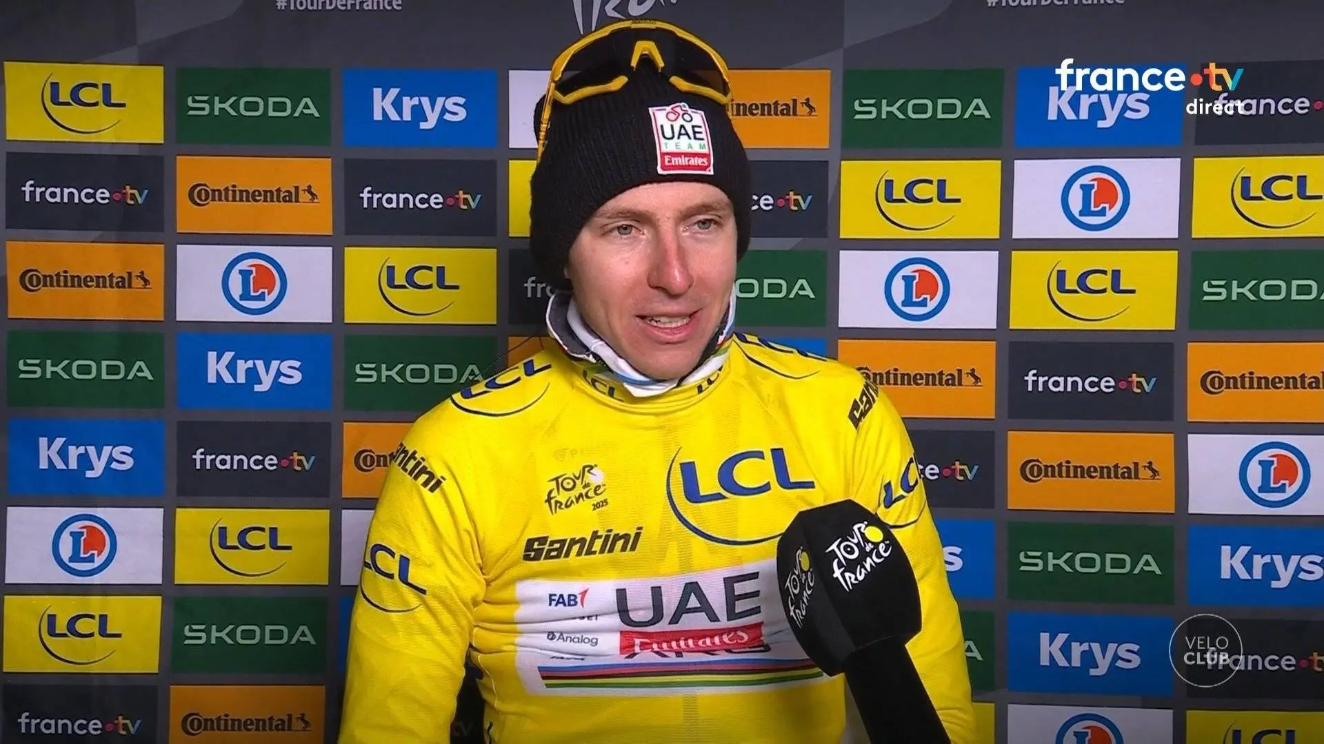 "I decided not to follow" - Tadej Pogacar on Arensman's win, Vingegaard battle and fatigue