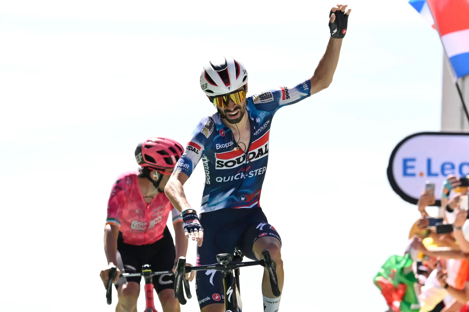 Full-on Vingegaard-Pogacar battle ends in stalemate at Mont Ventoux as Valentin Paret-Peintre takes France's first win