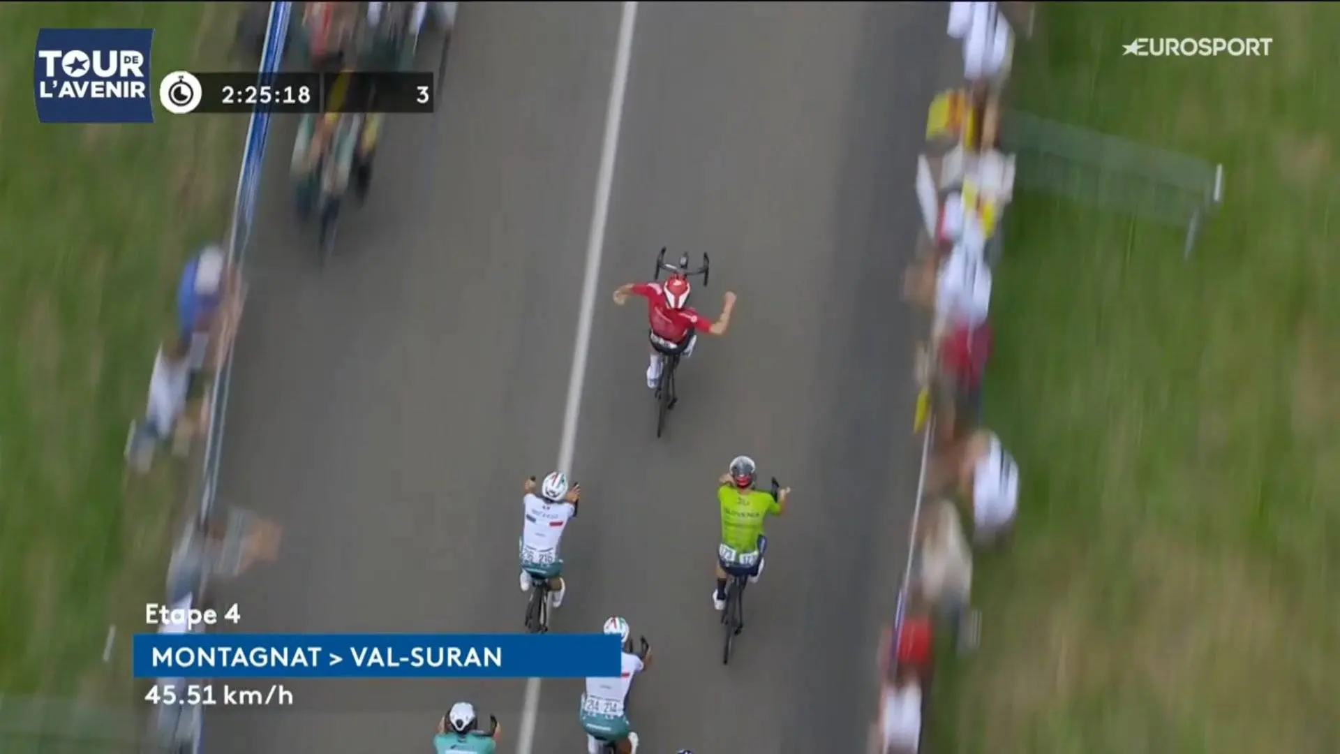 Vitória luxemburguesa na 4ª etapa do Tour de l'Avenir. João Martins em 8º