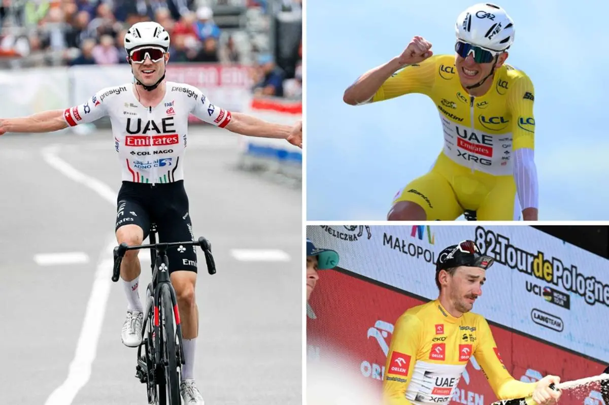 Tadej Pogacar é o ciclista com mais vitórias no historial da UAE – mas quem mais se aproxima? E em que posição está João Almeida?