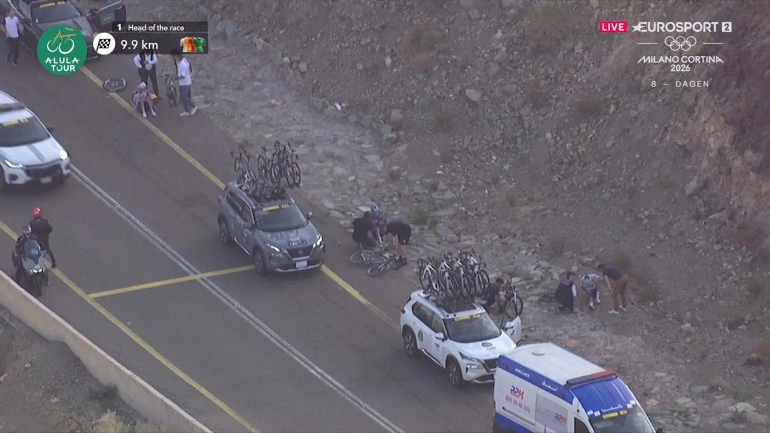 "These speeds are insane": Fabio Jakobsen concerned about rider safety after a 100+kph crash at AlUla Tour