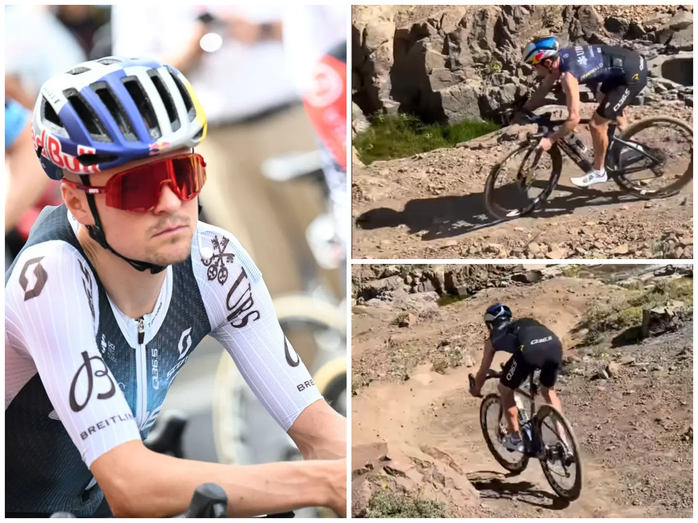 VIDEO: Tom Pidcock once again demonstrates his inhuman descending skills, taking on a MTB trail on a road bike!
