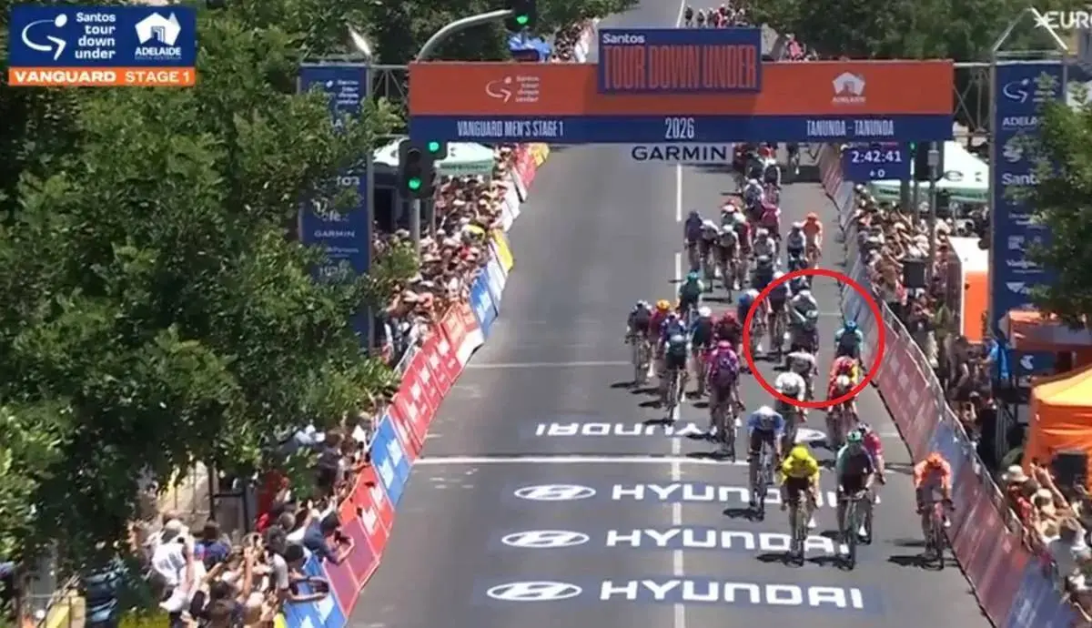 Tour Down Under 2026 - Juri e multas, 1ª etapa: Cartão amarelo para Gudmestad por celebrar a vitória do colega Andresen