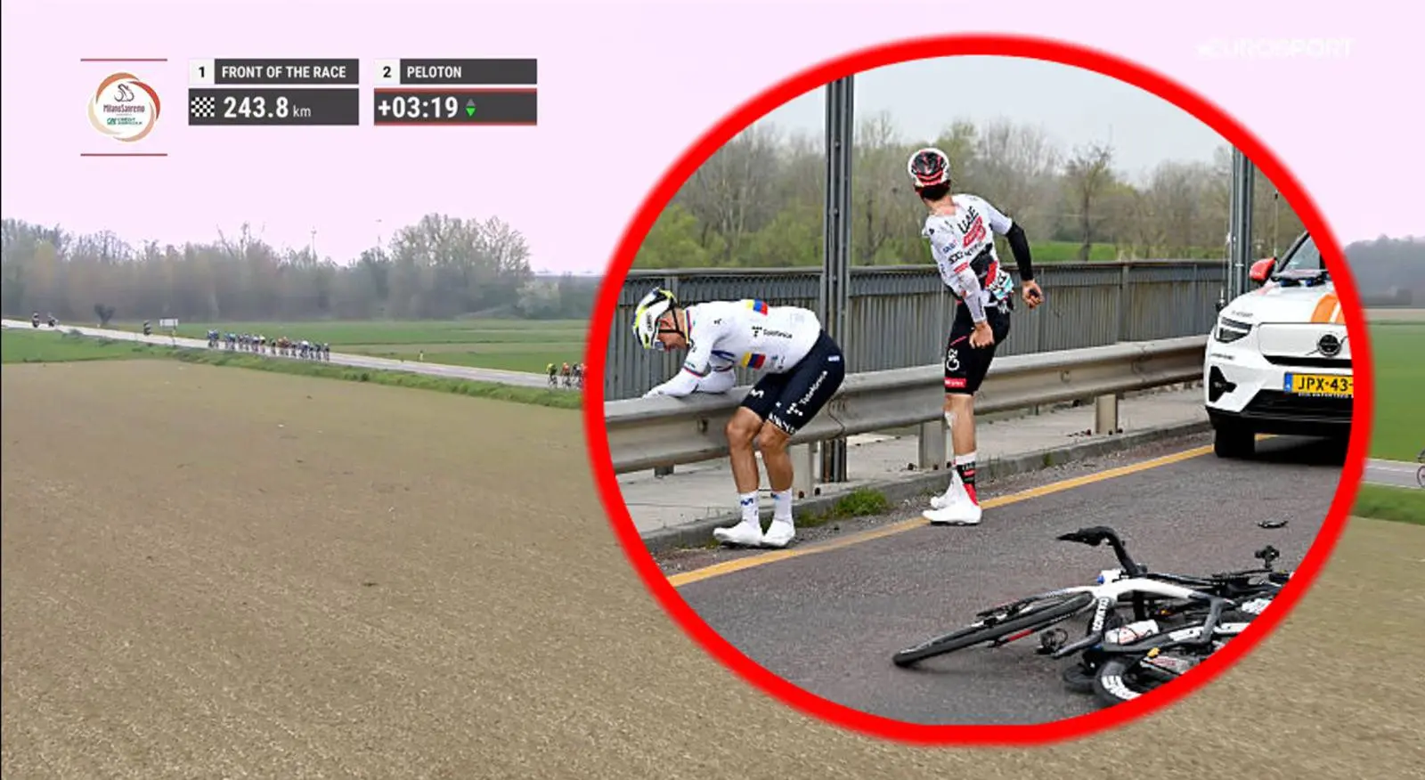 LIVE | Milano-Sanremo 2026 - Pogacar loses key Cipressa lieutenant after crash