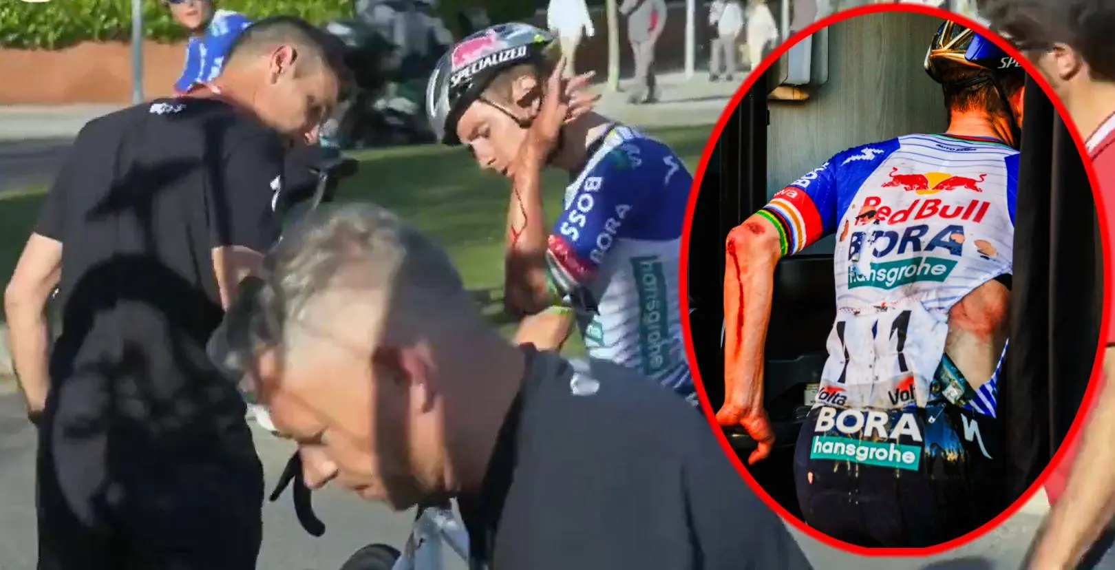 Medical Reports & Withdrawals Volta a Catalunya 2026 Update Stage 3 - Remco Evenepeoel battered and bruised following late crash