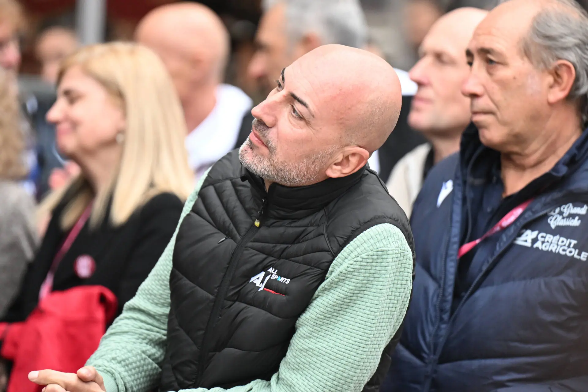 Tadej Pogacar's agent Alex Carera at the 2026 Strade Bianche
