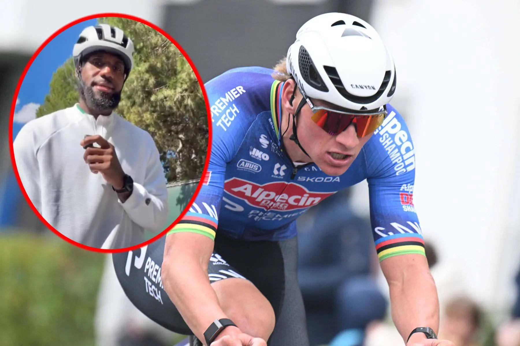 Basketball legend Lebron James encourages Mathieu van der Poel into Paris-Roubaix - "The World is watching for a reason"