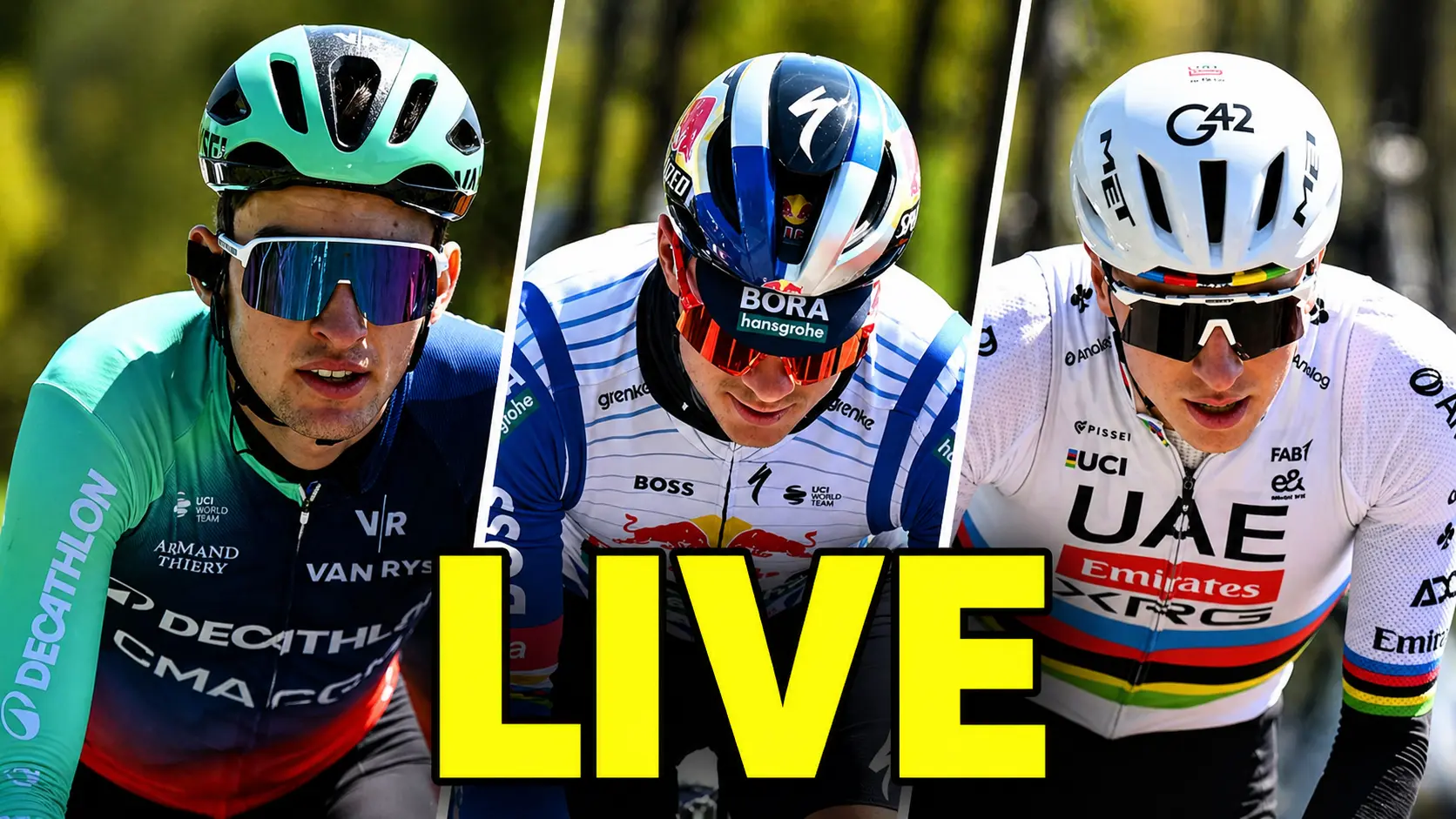 LIVE | Liège-Bastogne-Liège 2026 - Pogacar and Evenepoel set for showdown, rising star Seixas lurking in the shadows