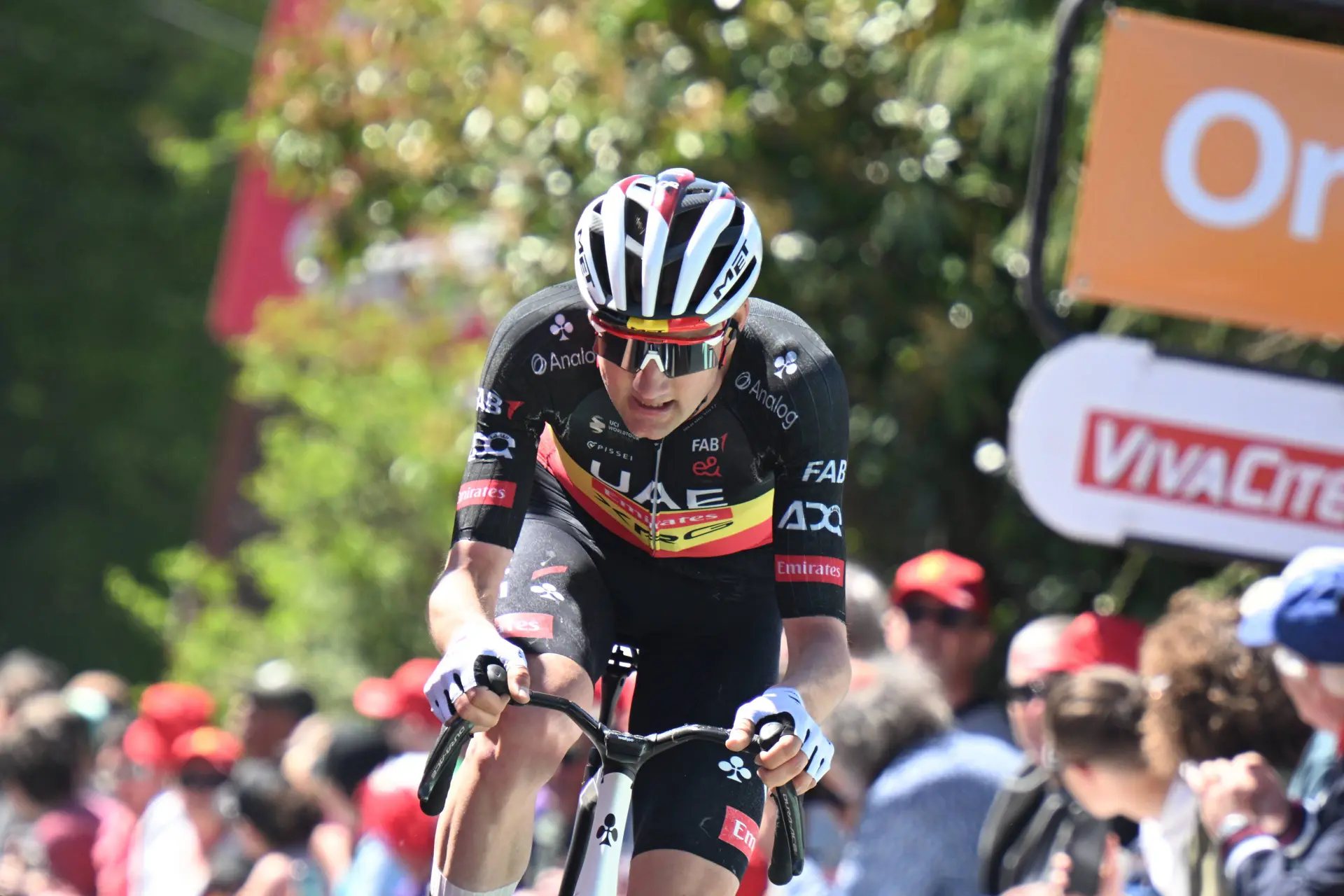 Tim Wellens in action at La Fleche Wallonne 2026