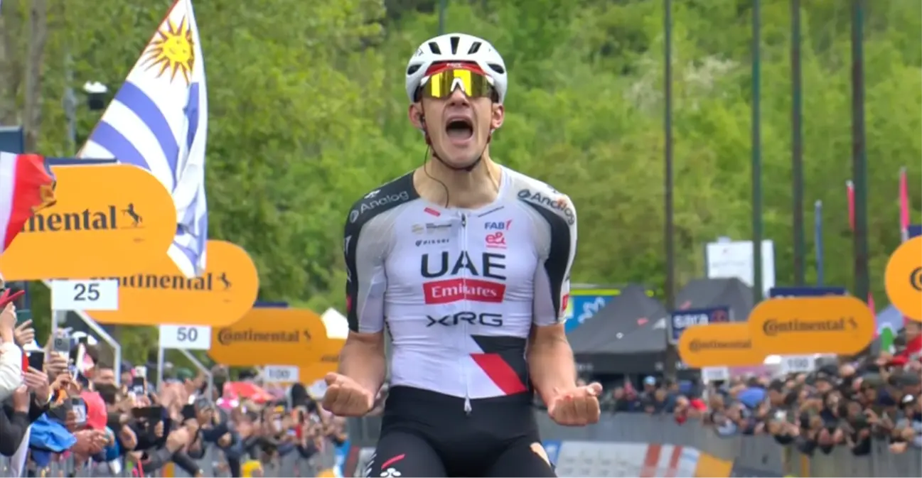 Results Giro d'Italia 2026 stage 5 - Igor Arrieta wins DRAMATIC day after late crash and detour; Afonso Eulálio takes pink jersey on chaotic rainy day