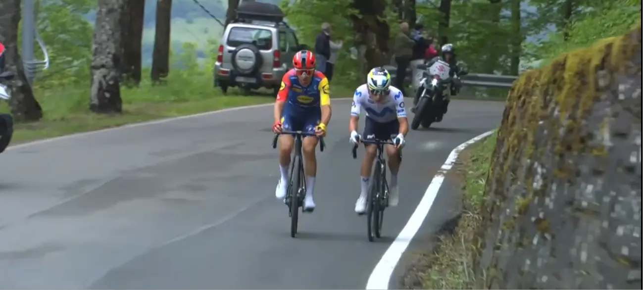 LIVE - Giro d'Italia stage 9 - Ciccone and Rubio alone on the final climb, can they hold on for victory?