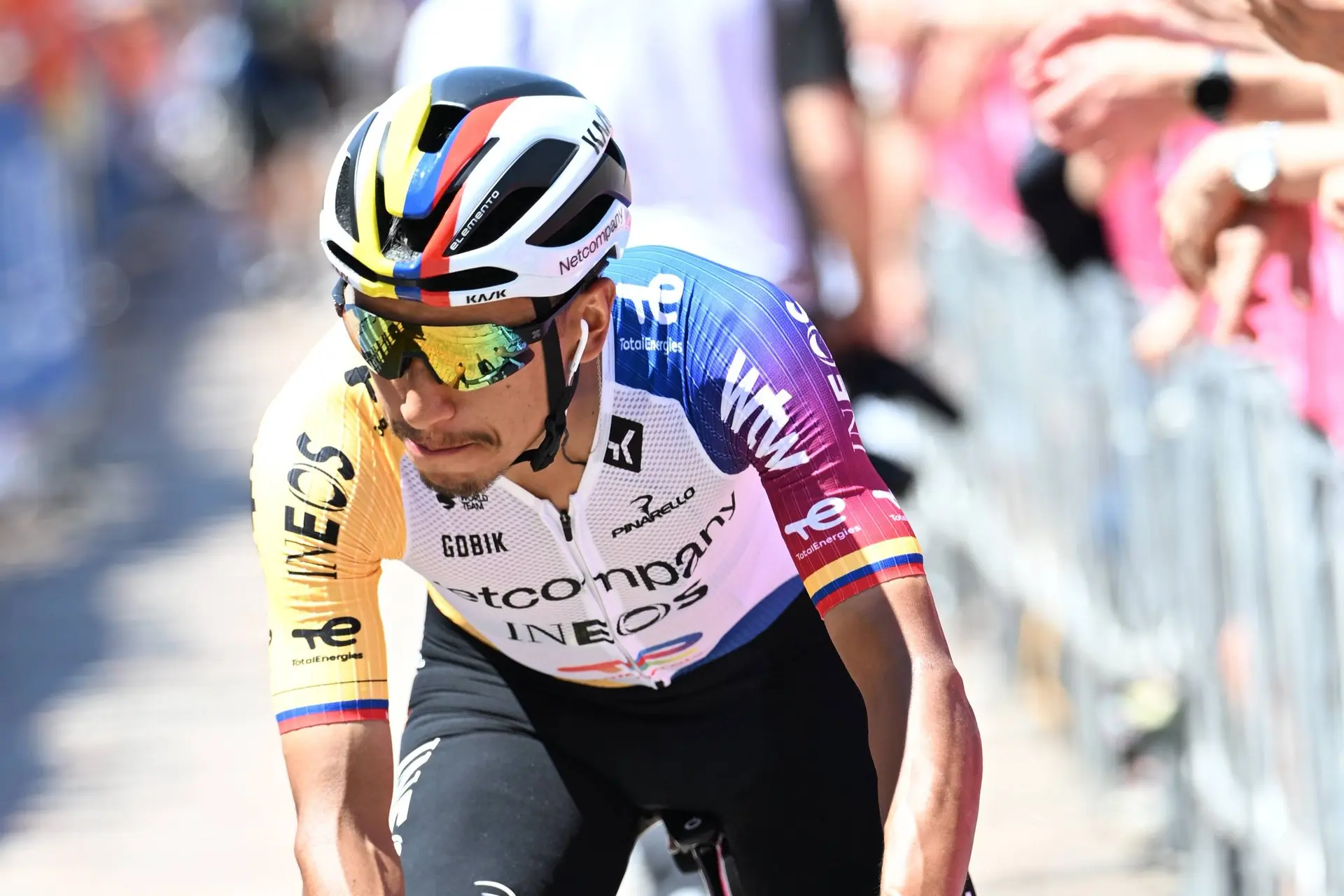 Egan Bernal ahead of stage 14 at the 2026 Giro d'Italia
