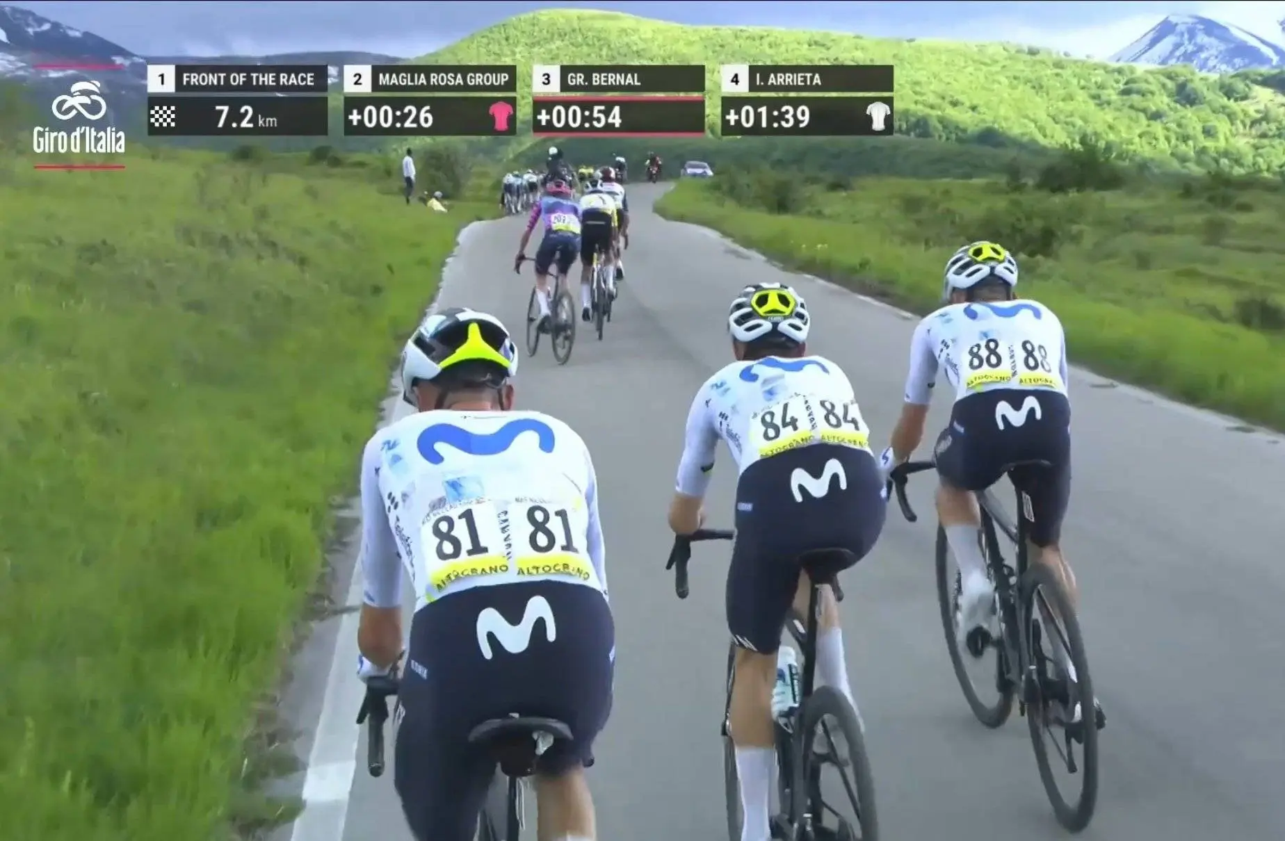 “Nunca pensei vê-lo assim” - Alberto Contador lamenta o tempo perdido por Enric Mas na primeira chegada em alto da Volta a Itália