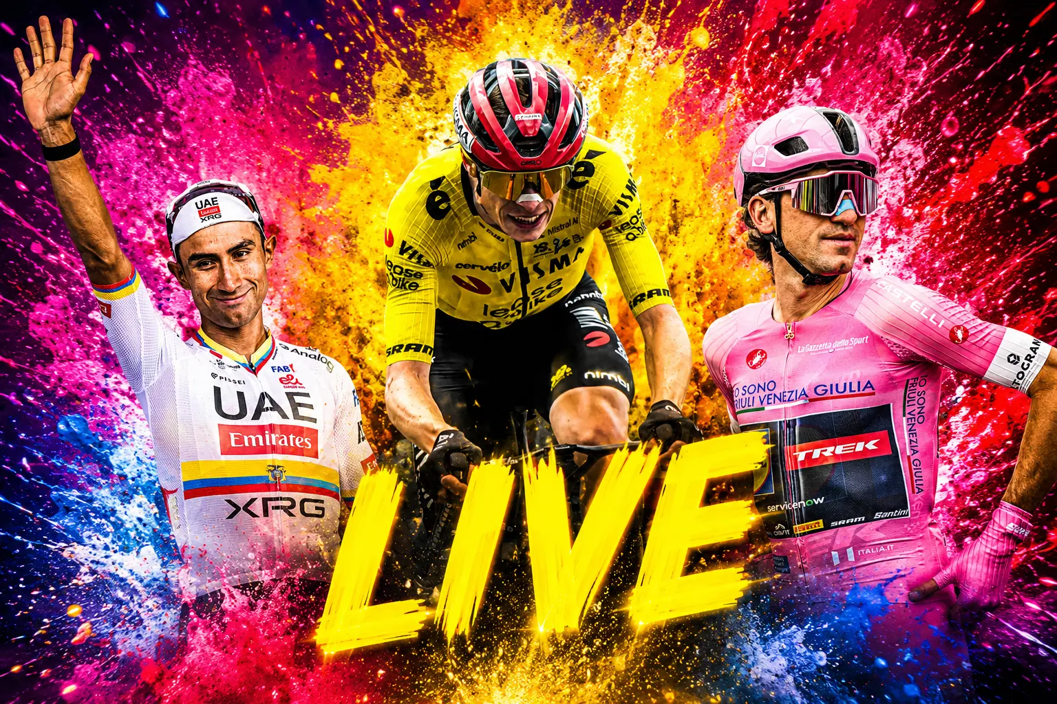LIVE - Giro d'Italia stage 8 - Breakaway certain to win as UAE put the rest under pressure