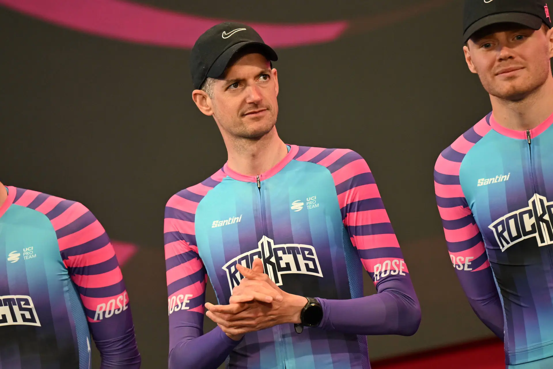 Wout Poels at the 2026 Giro d'Italia team presentation