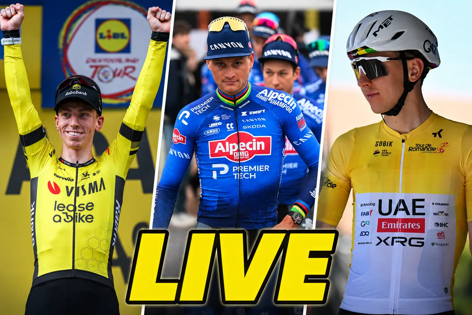 LIVE - Tour de Suisse Stage 3 - Could today be Mathieu van der Poel’s day, or will Visma force a bunch sprint finish?