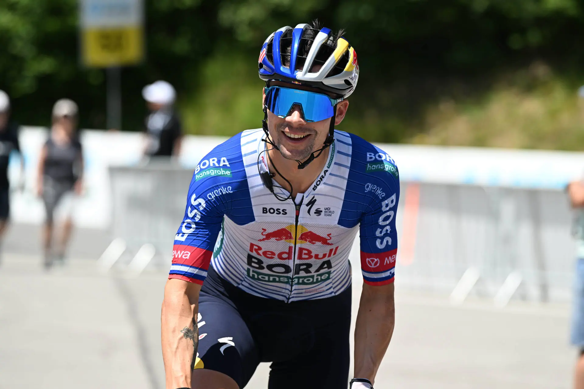 Primoz Roglic at the 2026 Tour de Suisse