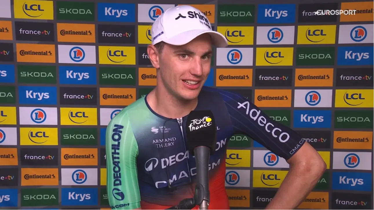 "All I could ask for..." - Olav Kooij wins his first-ever Tour de France sprint in Pau