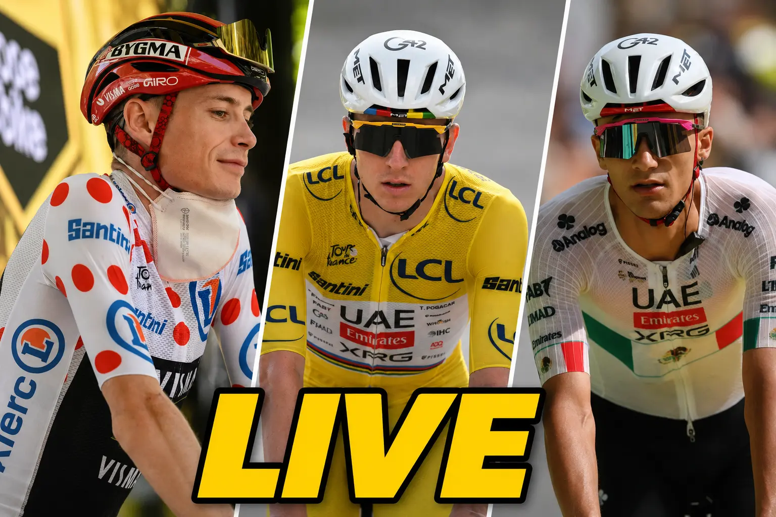 LIVE - Tour de France Stage 14 - Will Pogacar seal the deal at the Tour or do Vingegaard and co. still have cards to play?