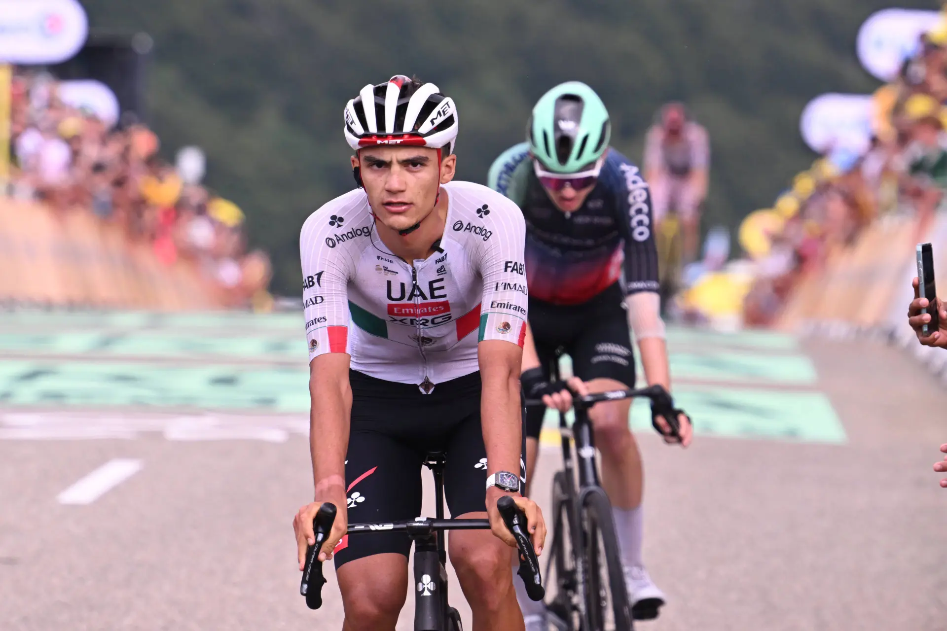 Isaac del Toro at the 2026 Tour de France