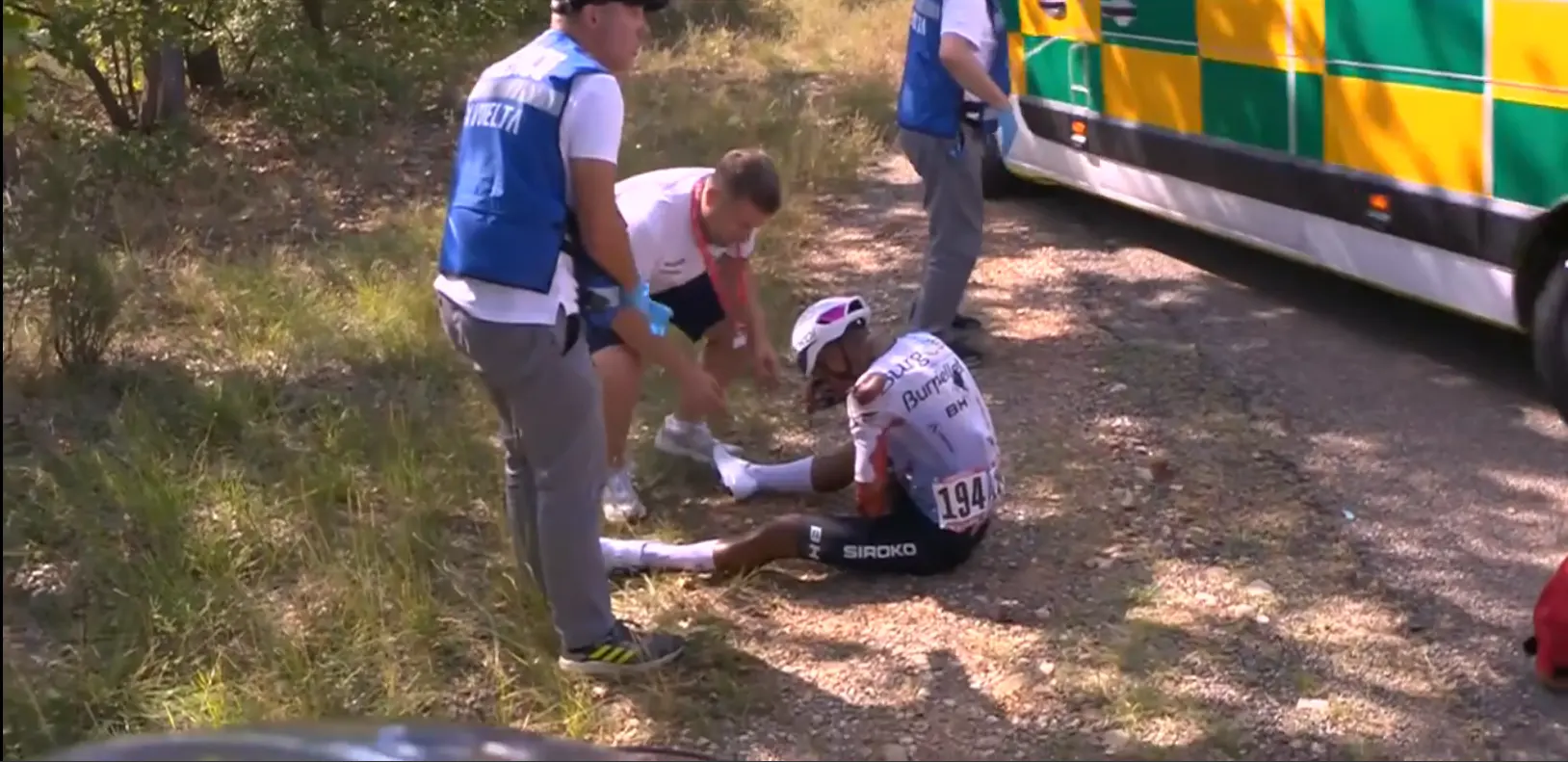Medical Reports & Withdrawals Vuelta a Espana 2026 stage 2 - Uijtdebroeks crashes and the race loses its first rider